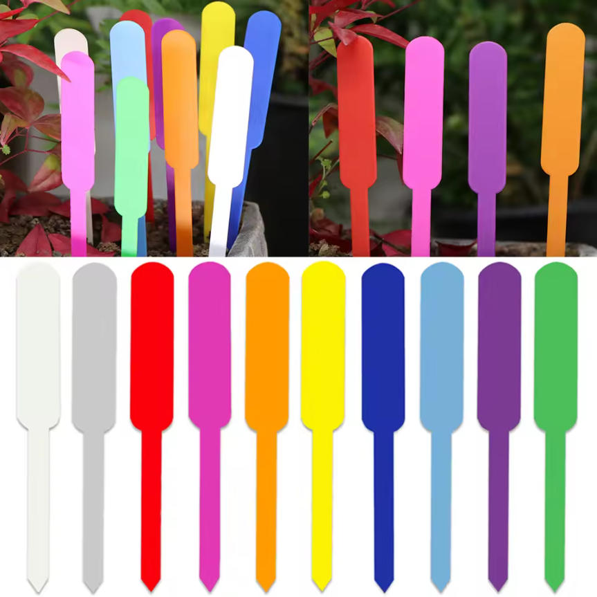 Embroidery Writing - 100PCS Waterproof Garden Plant Tags Plastic