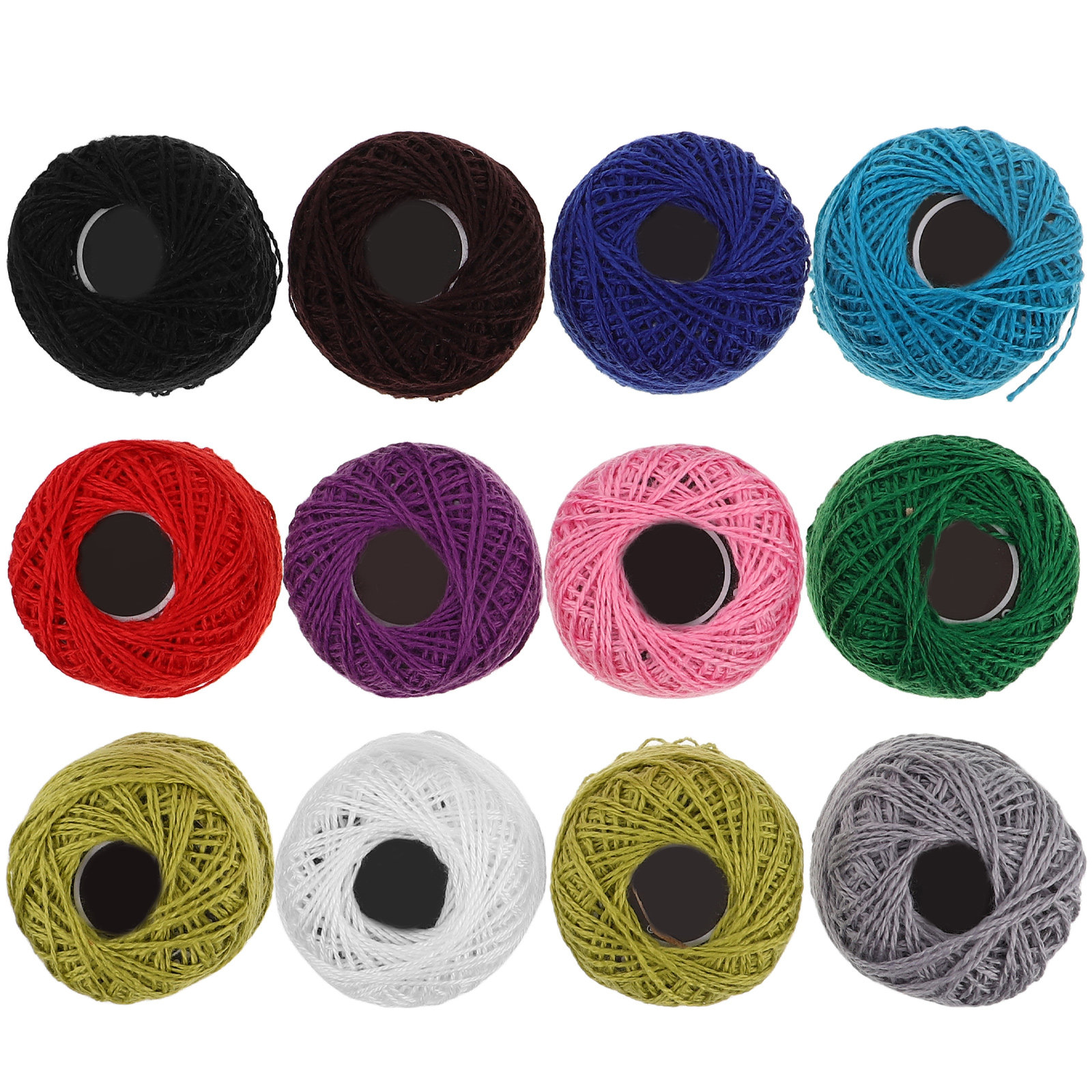 Embroidery Floss - 12Pcs Embroidery Threads Set Cotton Floss