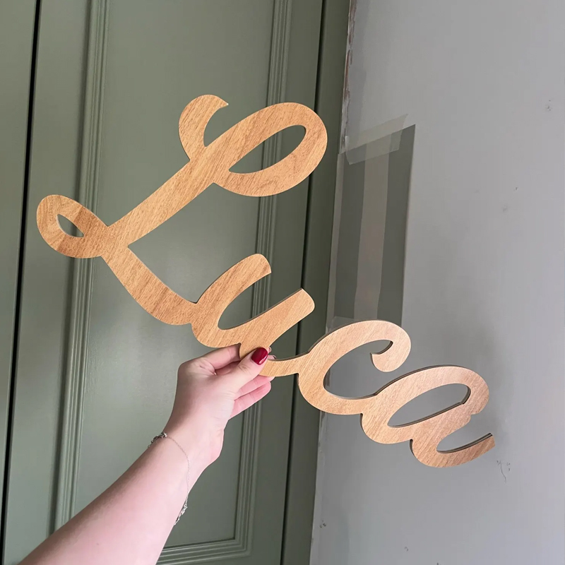 Embroidery Writing - Custom Name Sign for Nursery Wall