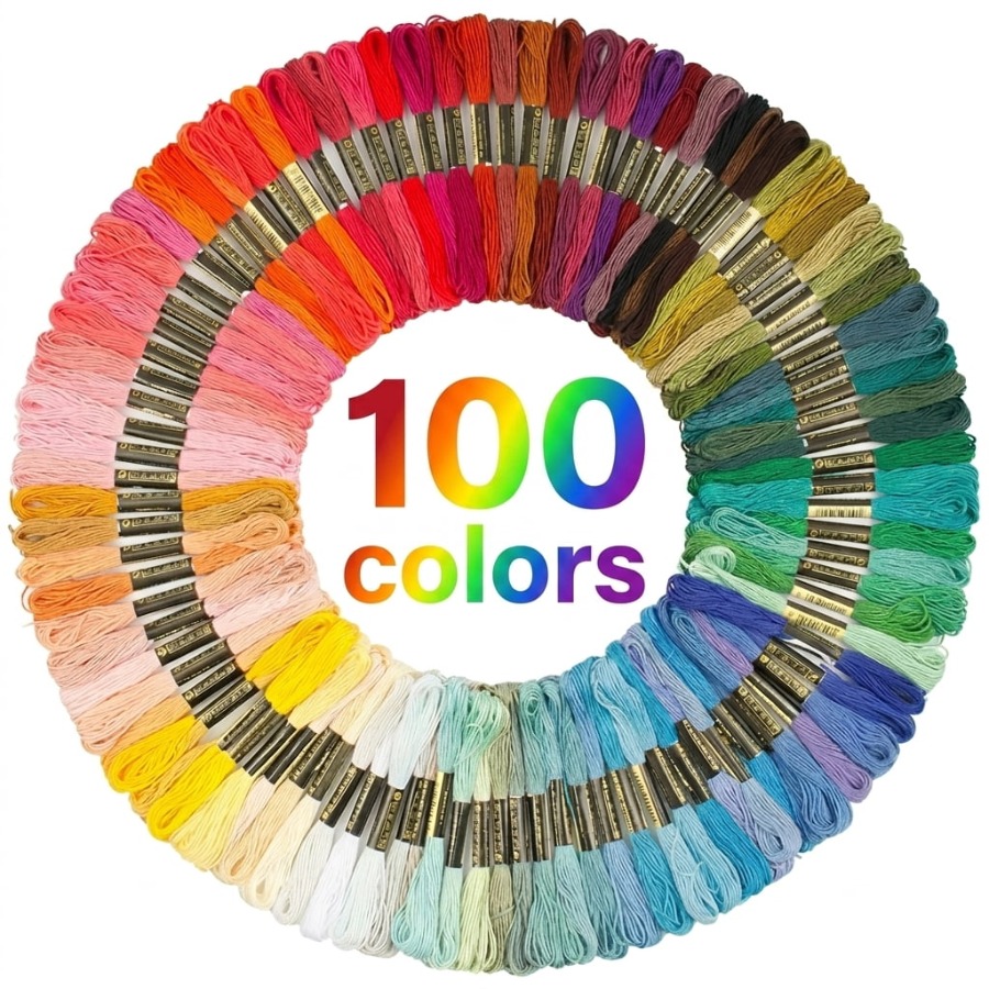 Embroidery Floss - 100 Colors Cotton DMC Cross Floss