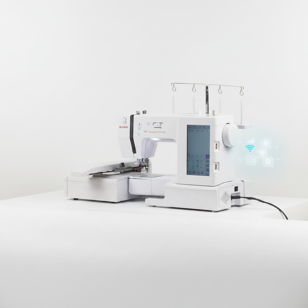 Embroidery Machine Computerized - MYSEW M9 Customizable High-Speed Household Cap