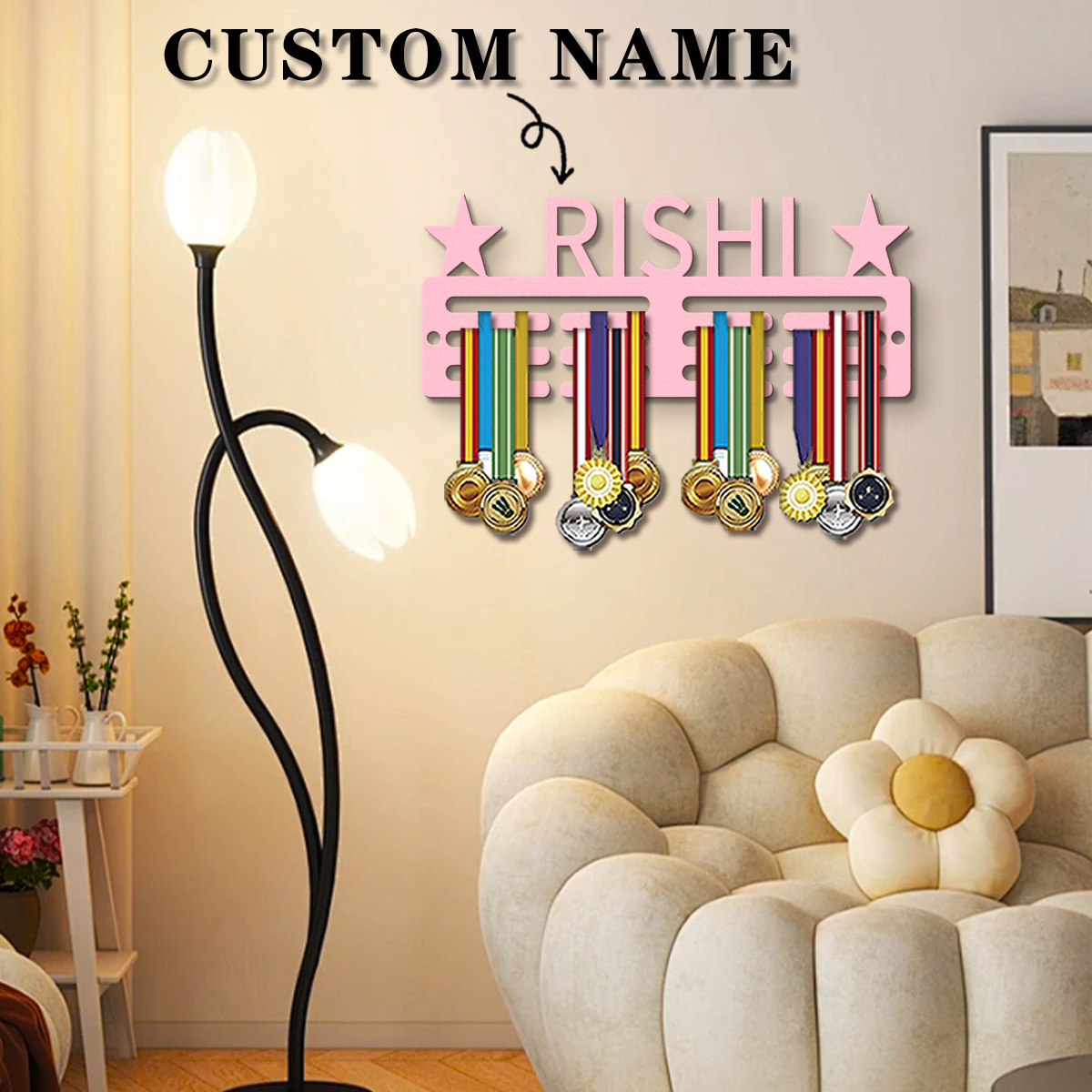 Frame Display Wood - 1pc Custom Modern Style Star Decor