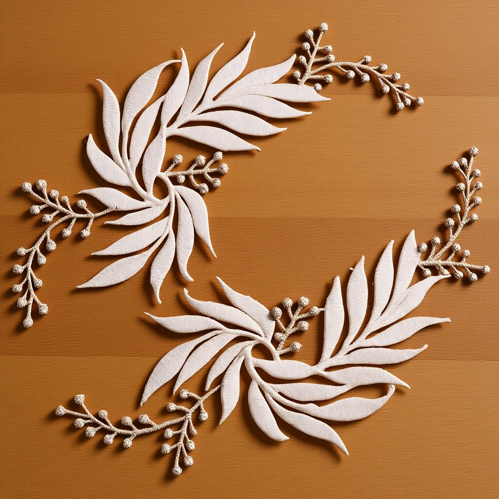 Embroidery On Jeans - 2Pcs Leaf Embroidery Applique DIY Clothing