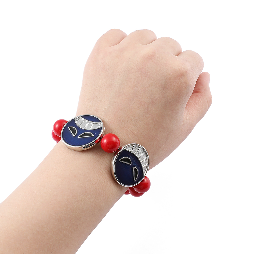 Anime Red Beads Face Bracelet  - مراجعة Embroidery Illustration وسعره