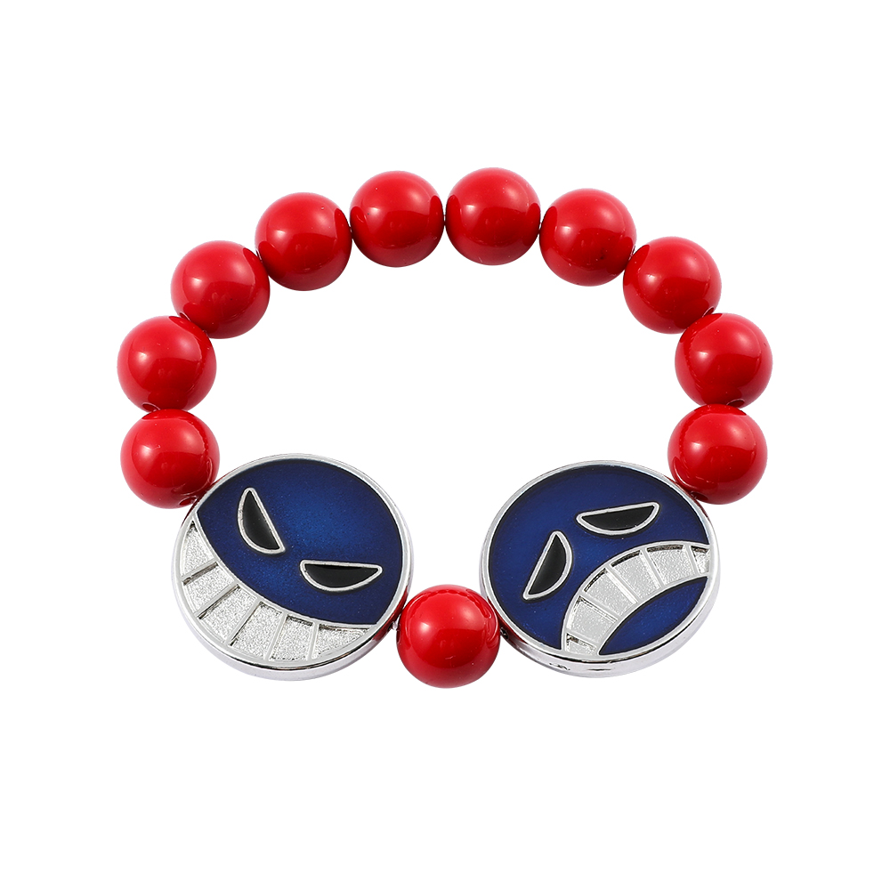 Anime Red Beads Face Bracelet  - مراجعة Embroidery Illustration وسعره