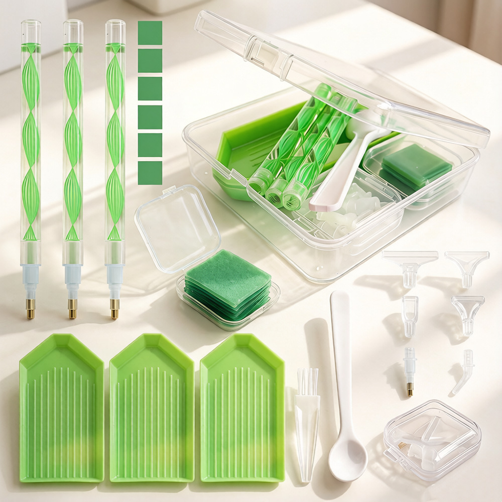 DIY Diamond Painting Tool Kit  - مراجعة Embroidery Ideas وسعره