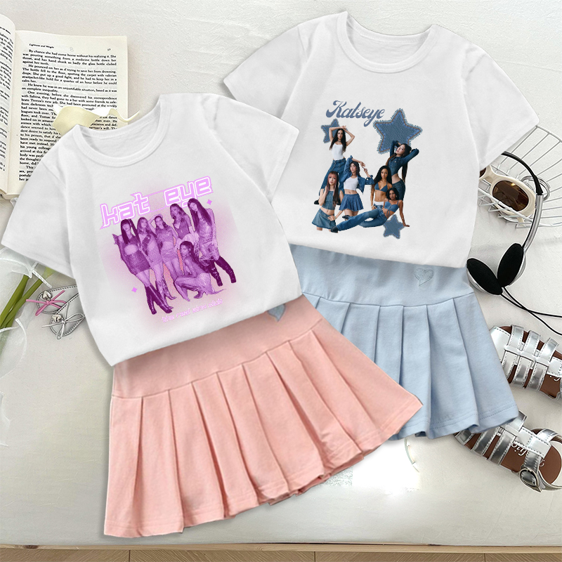 Fashion K POP K-KATSEYE T-shir - مراجعة Embroidery Shirt وسعره