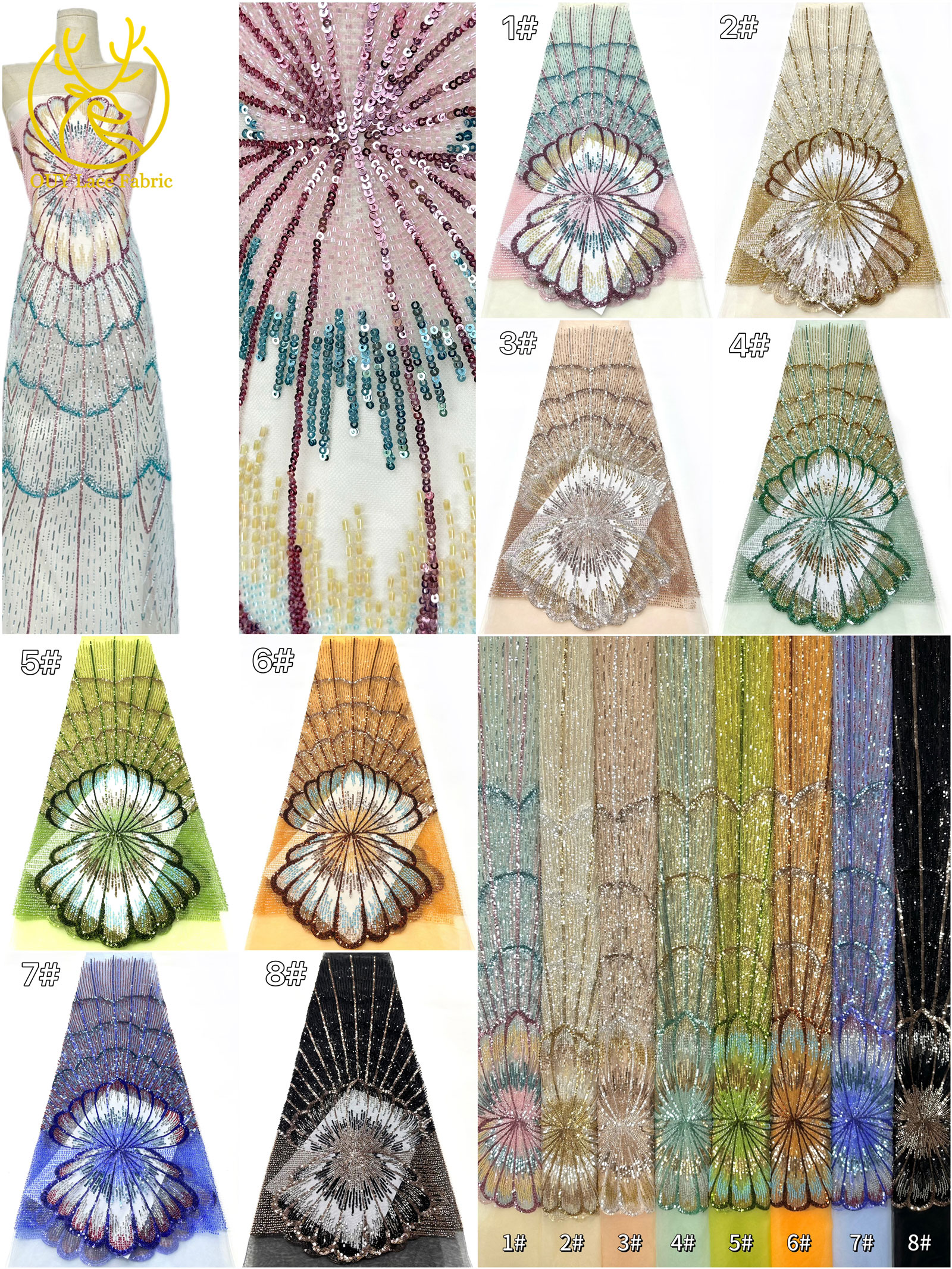 Hot Sale Luxury Sequins Embroi - مراجعة Embroidery Net Dress وسعره