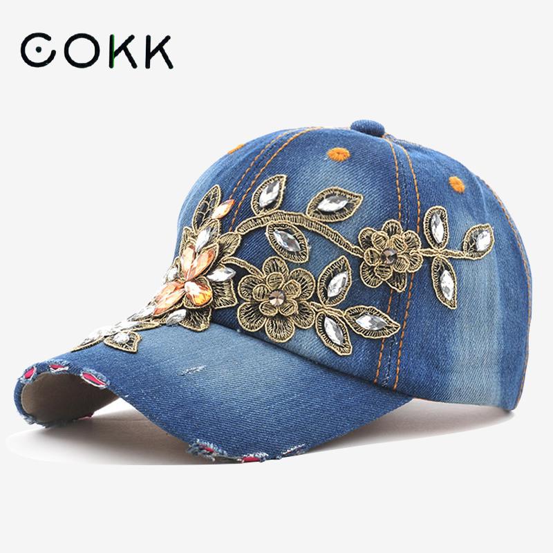 COKK Women's Baseball Cap Diam - مراجعة Embroidery On Jeans وسعره