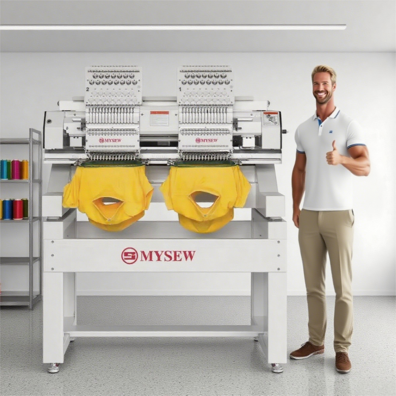 MYSEW MBC-1202/1502 2 Heads 12 - مراجعة Embroidery Machine Computerized وسعره