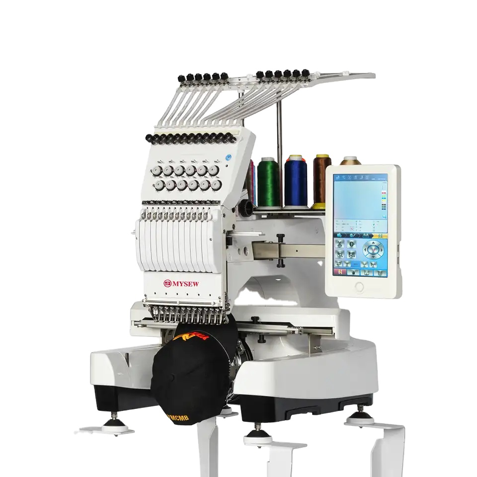 MYSEW MFS 1200 High Quality Si - مراجعة Embroidery Machine Computerized وسعره