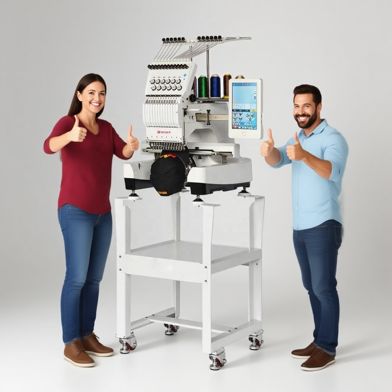 MYSEW MFS 1200 High Quality Si - مراجعة Embroidery Machine Computerized وسعره