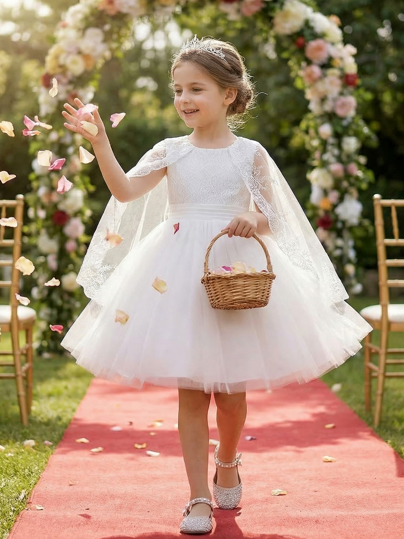White Formal Wedding Gown for  - مراجعة Embroidery Net Dress وسعره
