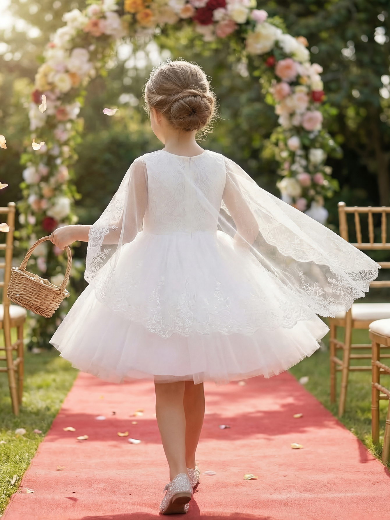 White Formal Wedding Gown for  - مراجعة Embroidery Net Dress وسعره