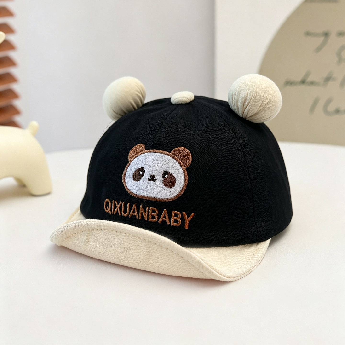 Children's double-round ball e - مراجعة Embroidery Cap وسعره