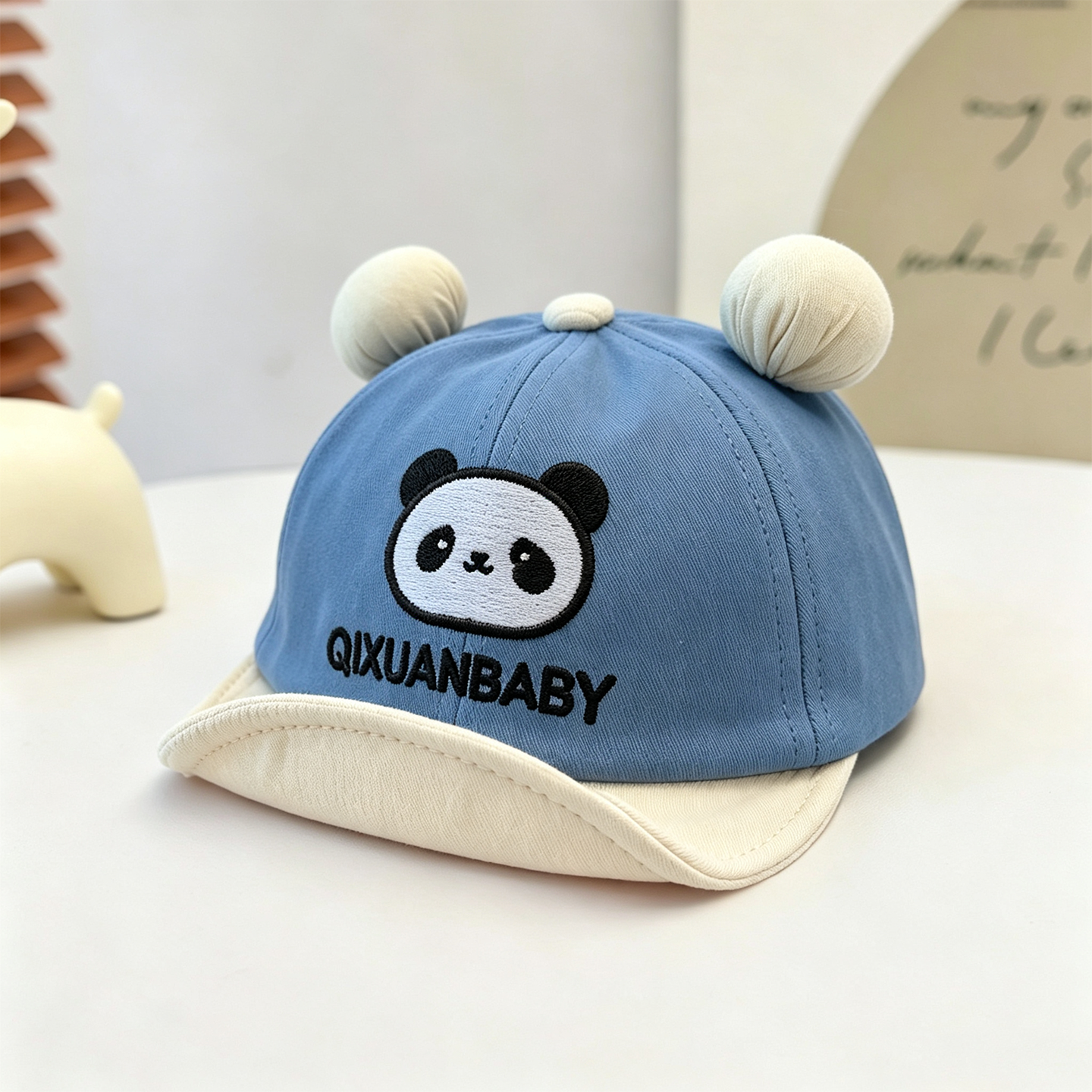 Children's double-round ball e - مراجعة Embroidery Cap وسعره