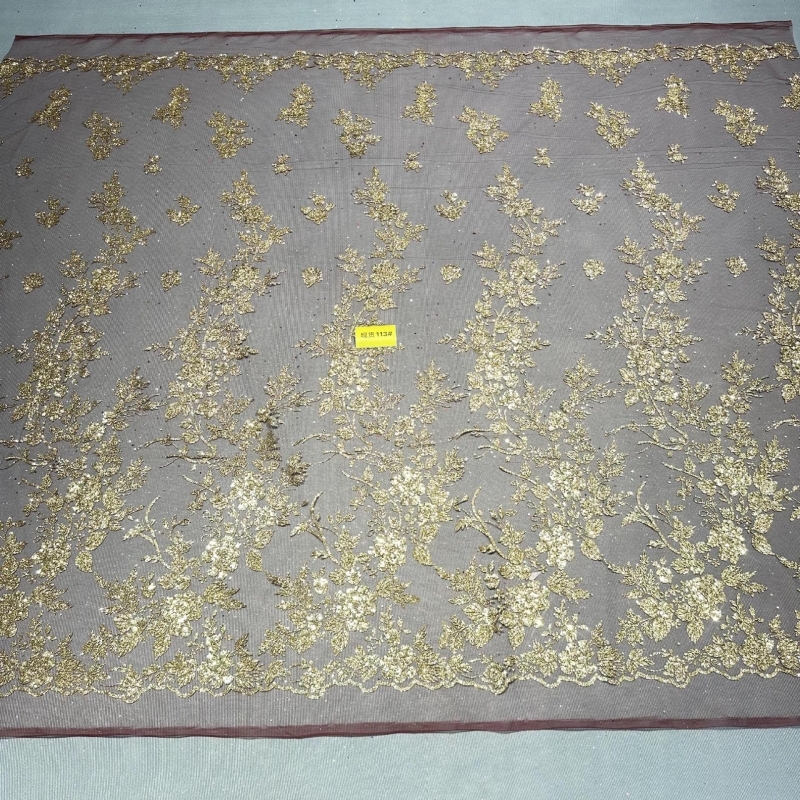 10 Yards Red Fadhion Design Af - مراجعة Embroidery Net Dress وسعره