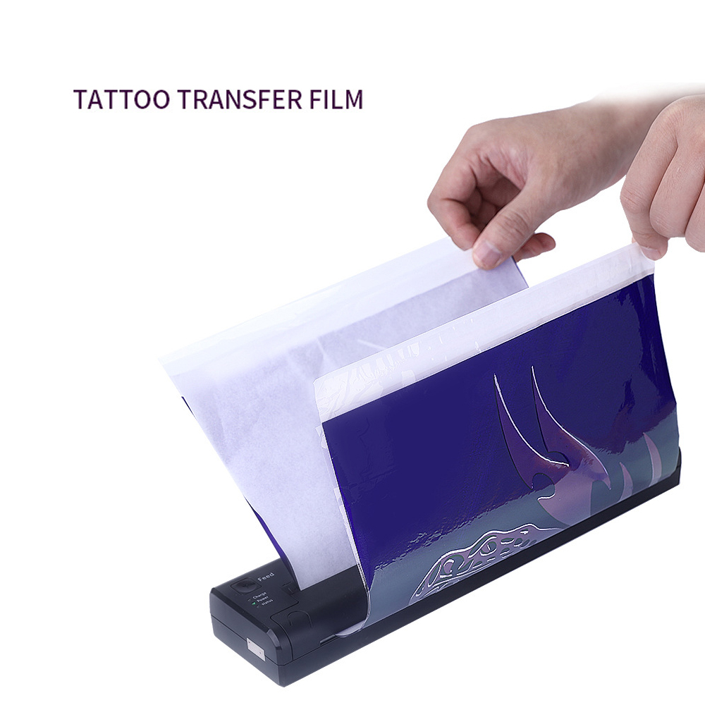 50PCS Transparent Tattoo Trans - مراجعة Transfer Paper Carbon وسعره