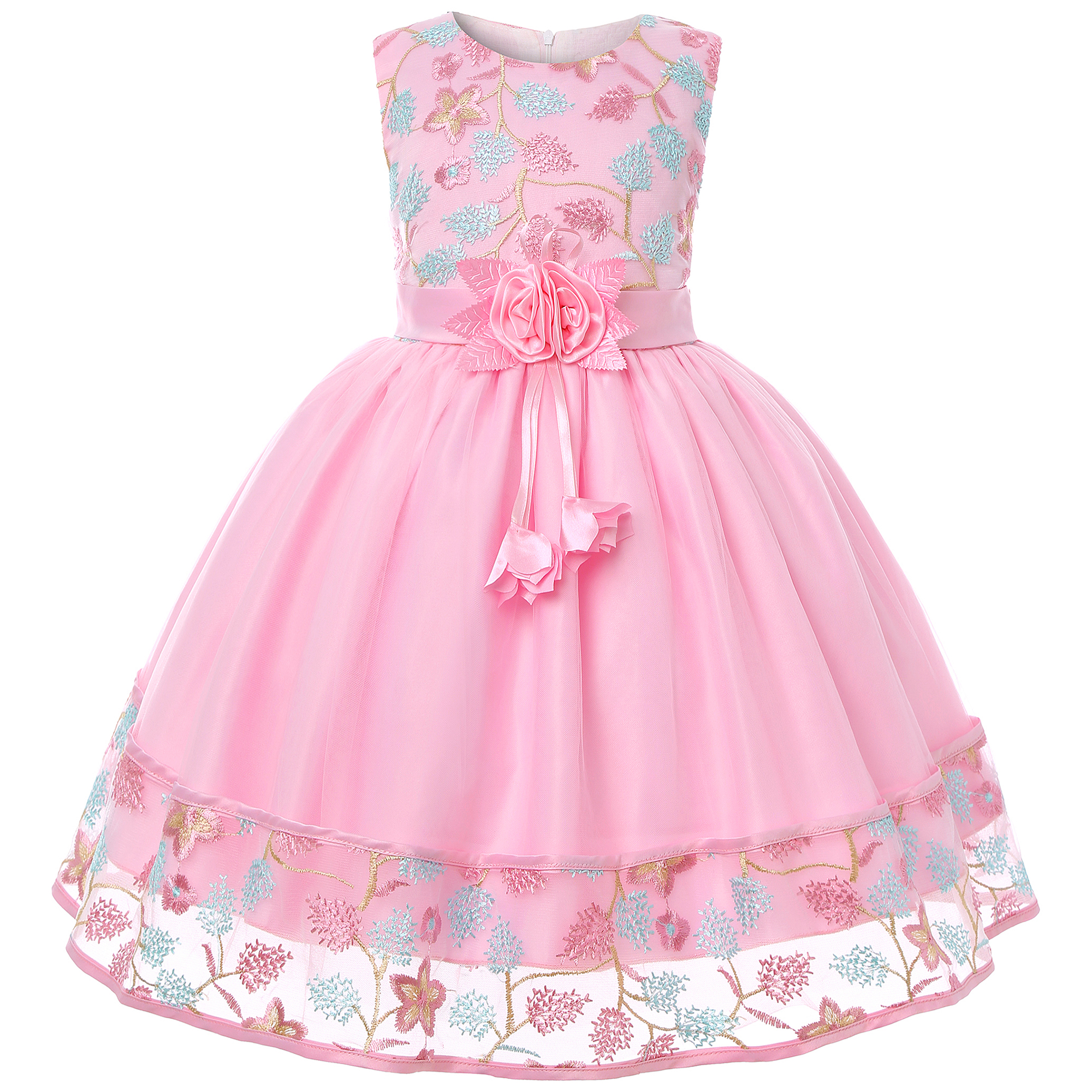European and American Embroide - مراجعة Embroidery Net Dress وسعره