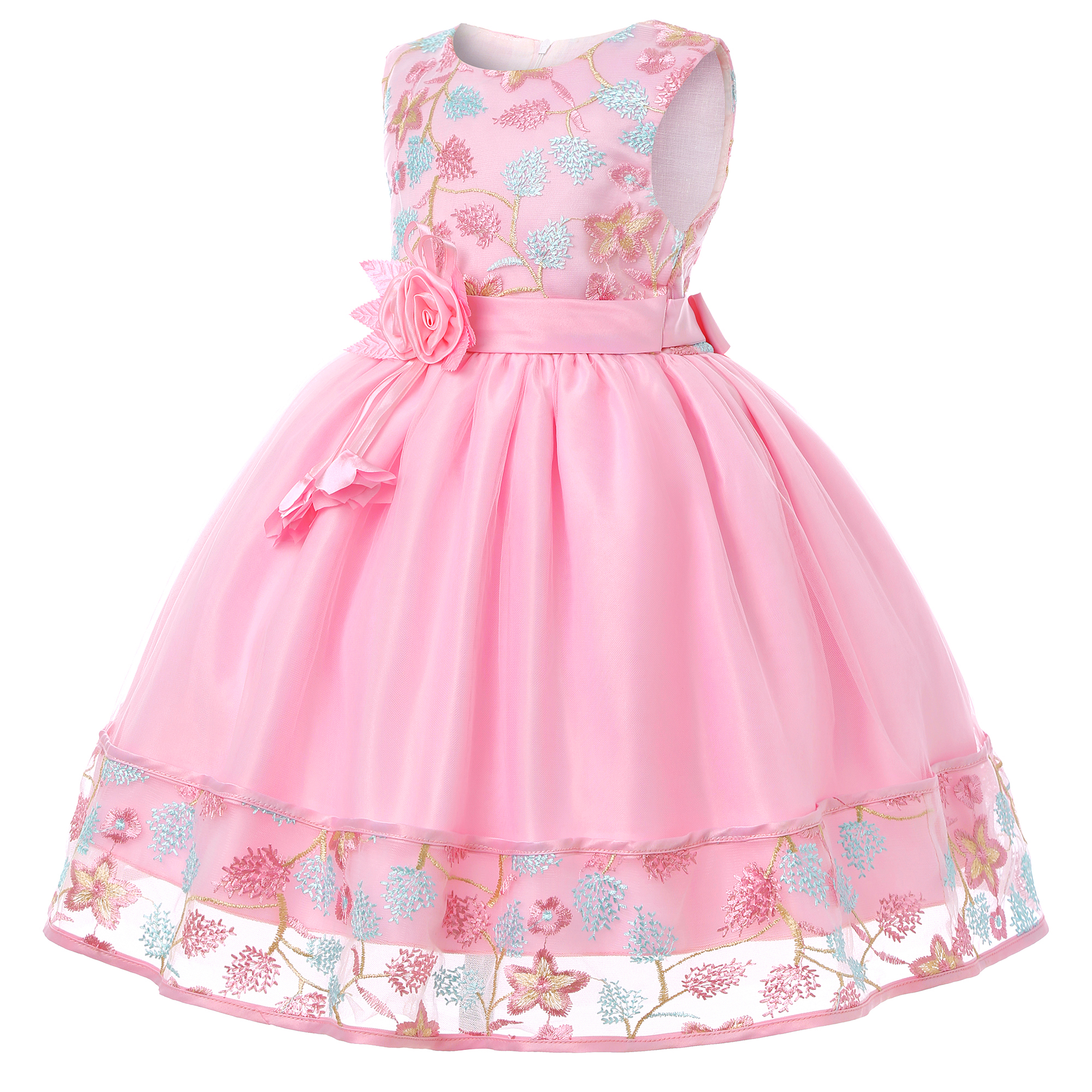 European and American Embroide - مراجعة Embroidery Net Dress وسعره