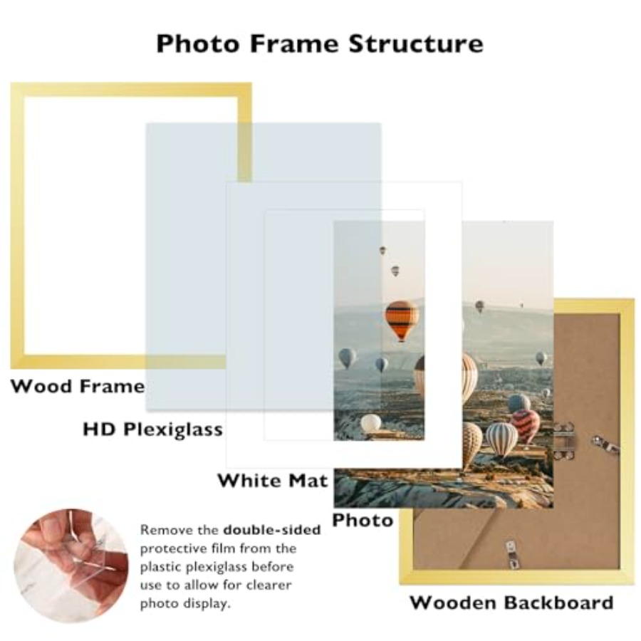 12x15 Picture Frame with Mat,  - مراجعة Frame Display Wood وسعره