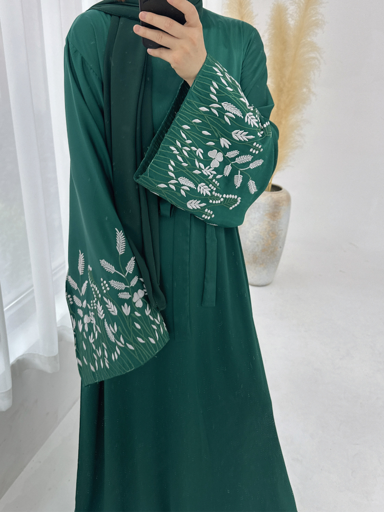 Turkey Emboridery Abaya for Wo - مراجعة Embroidery Arabic وسعره