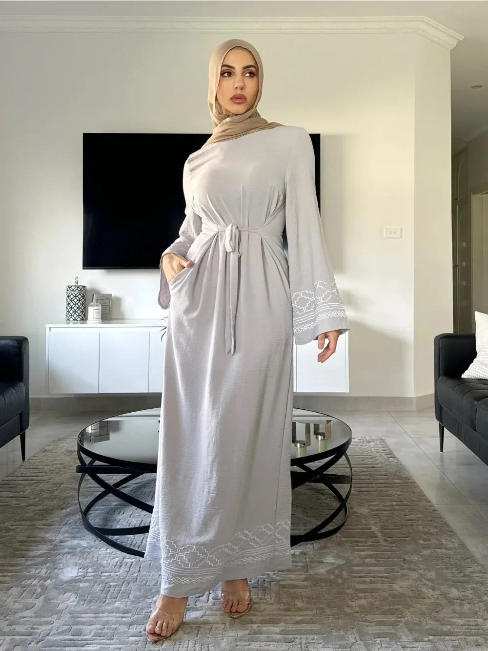 Eid Embroidery Muslim Dress fo - مراجعة Embroidery Arabic وسعره