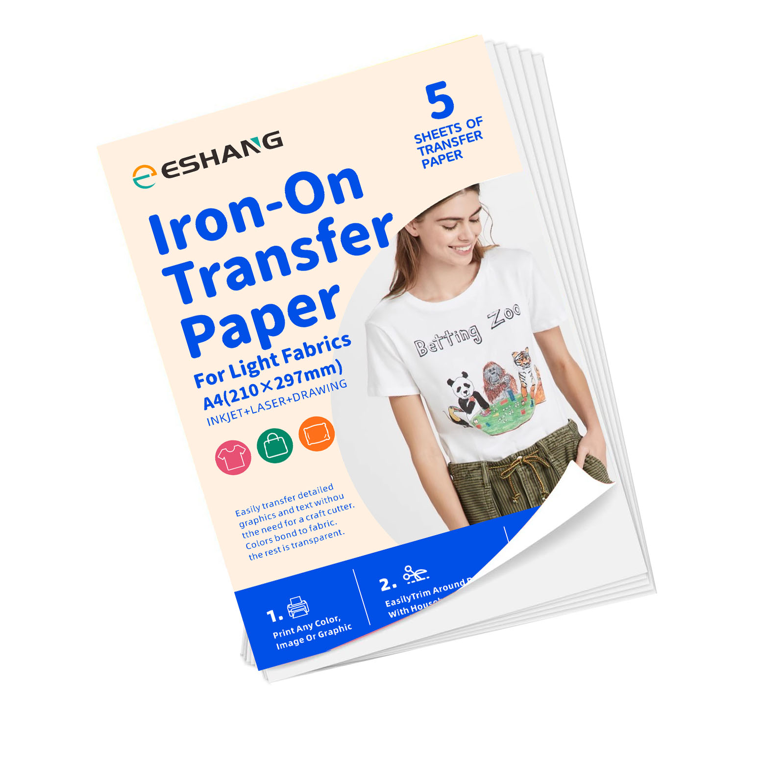 5 Sheets A4 Heat Transfer Pape - مراجعة Transfer Paper Carbon وسعره
