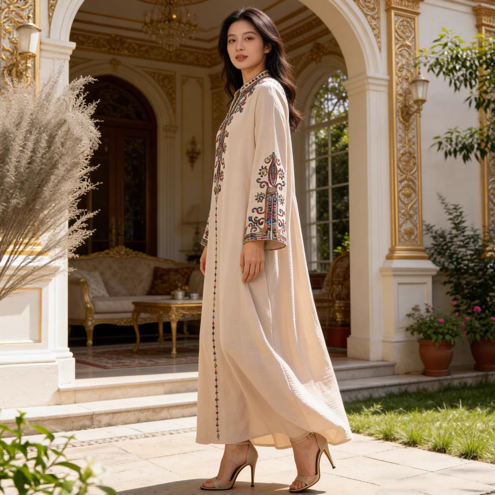 Muslim Abaya for Women Party D - مراجعة Embroidery Arabic وسعره