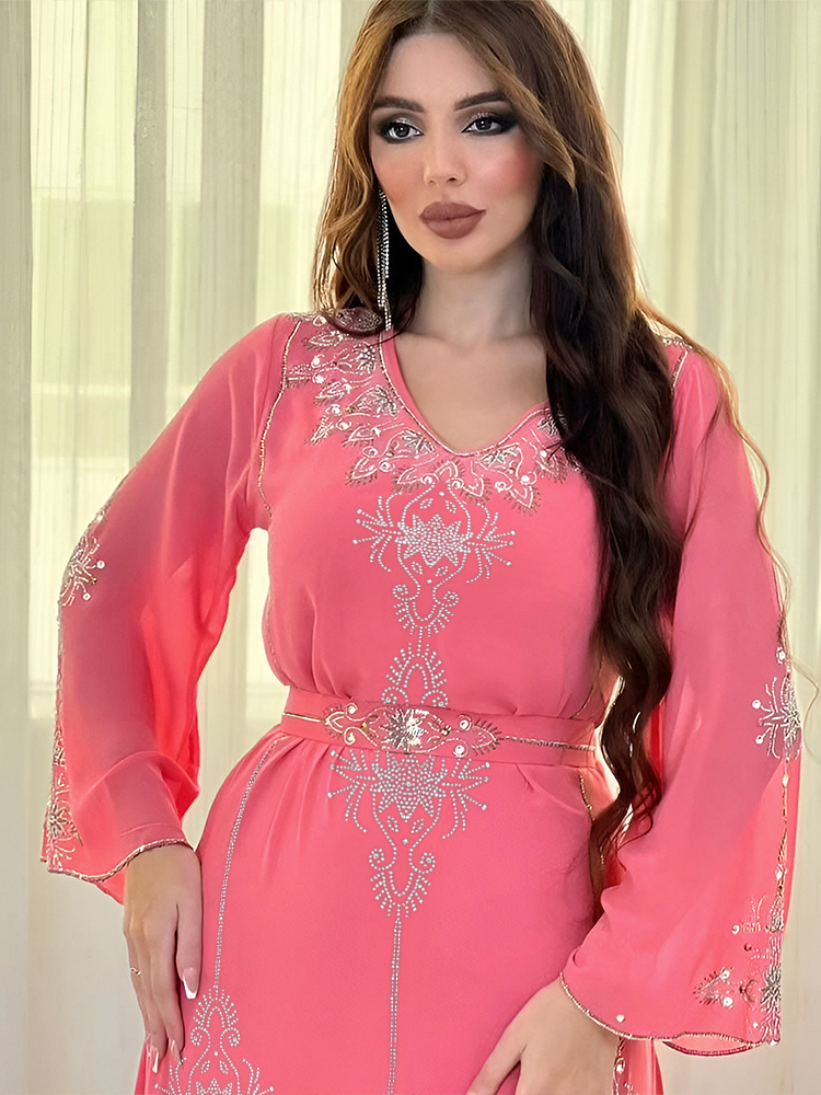 Eid Jalabiya Muslim Abaya Part - مراجعة Embroidery Arabic وسعره