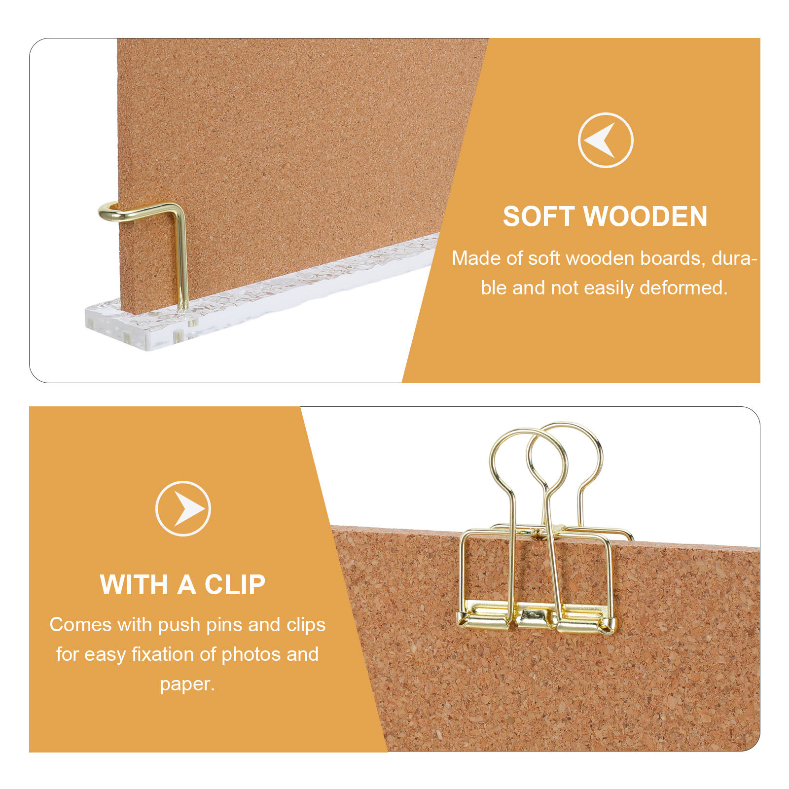 1 Set Small Cork Board For Des - مراجعة Frame Display Wood وسعره