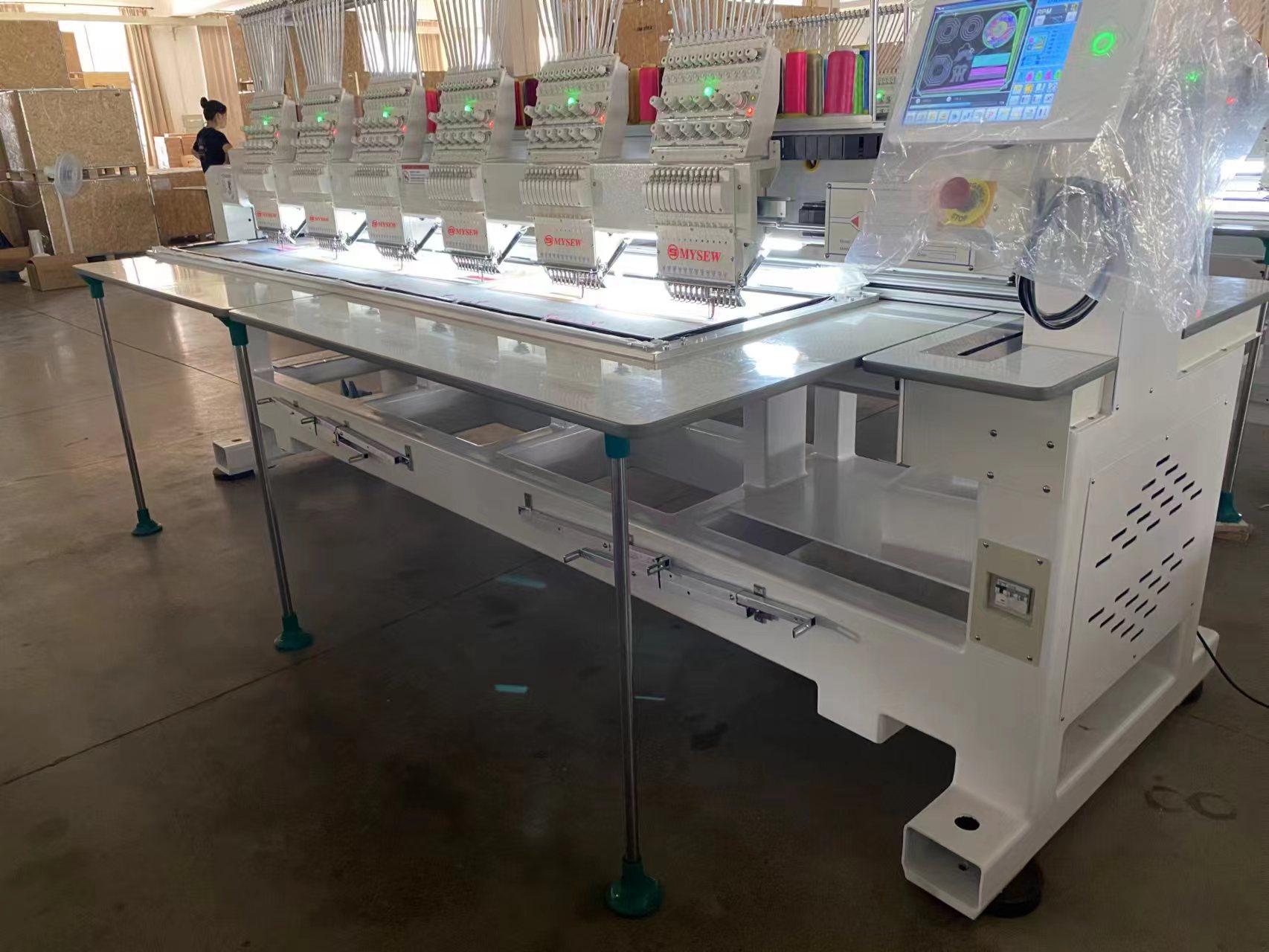 MFGS 1506 15  s 6 Head Automat - مراجعة Embroidery Machine Computerized وسعره