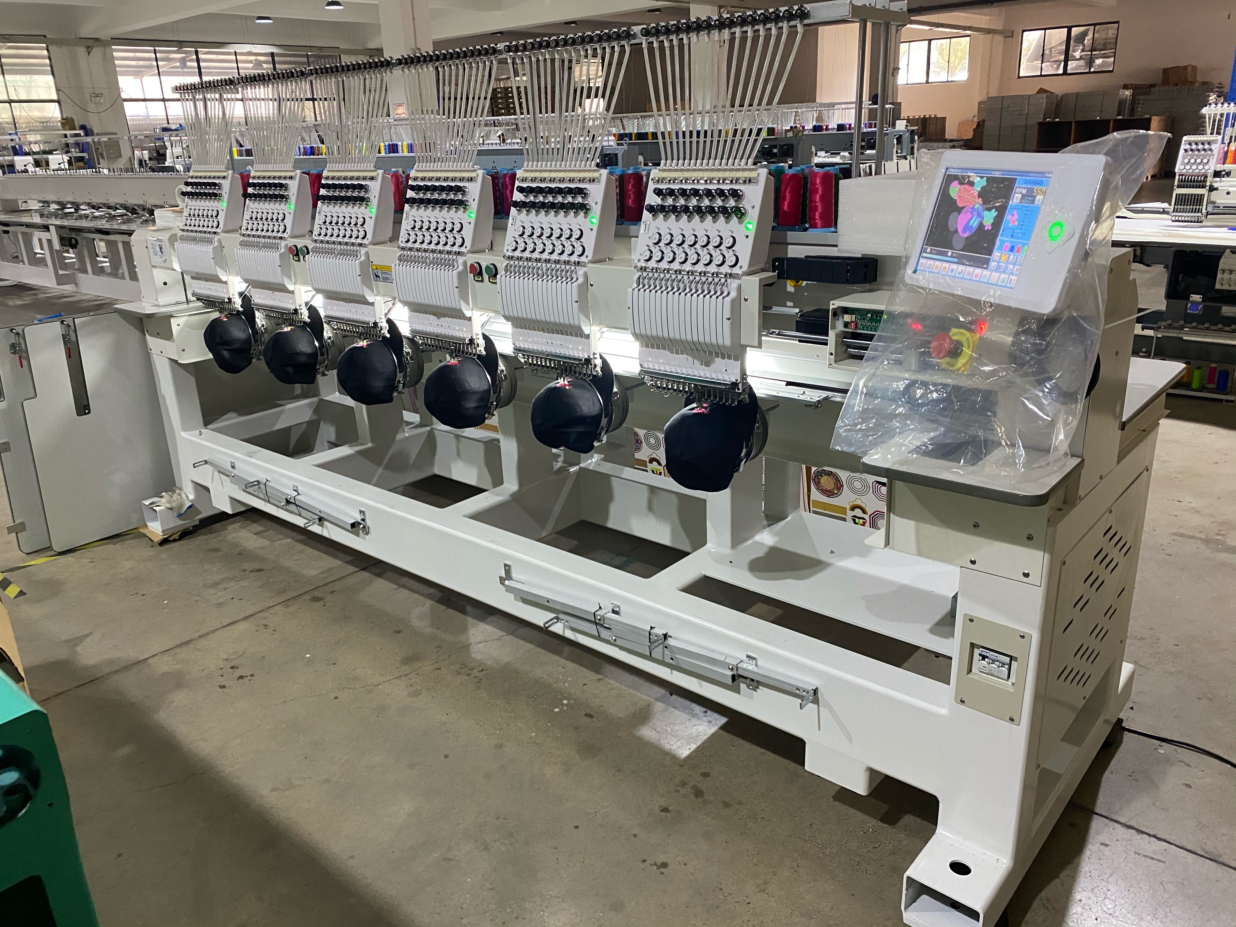 MFGS 1506 15  s 6 Head Automat - مراجعة Embroidery Machine Computerized وسعره