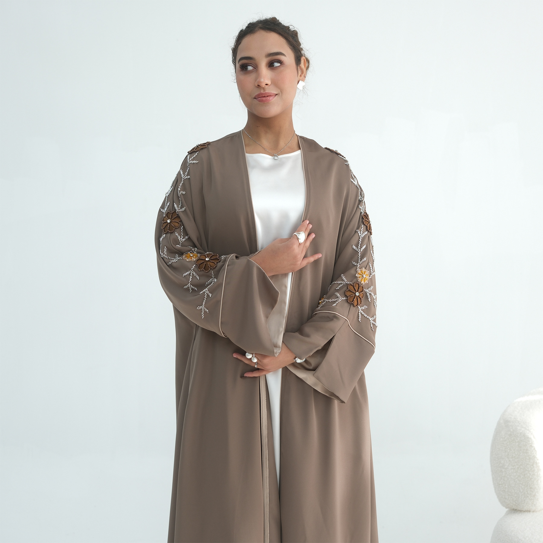 Eid Women Abaya Embroidery Bea - مراجعة Embroidery Arabic وسعره