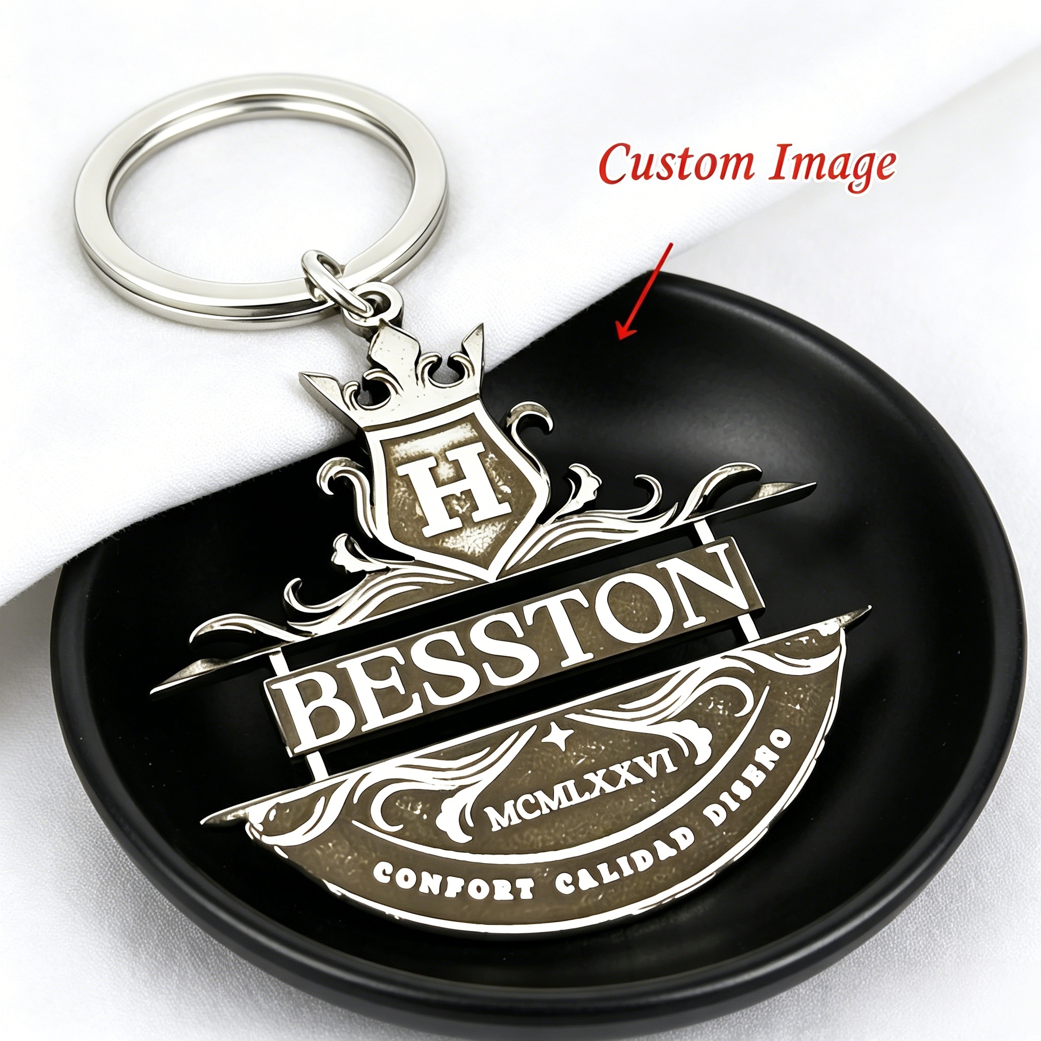 Custom Logo Keychain Vintage P - مراجعة Embroidery Legacy وسعره