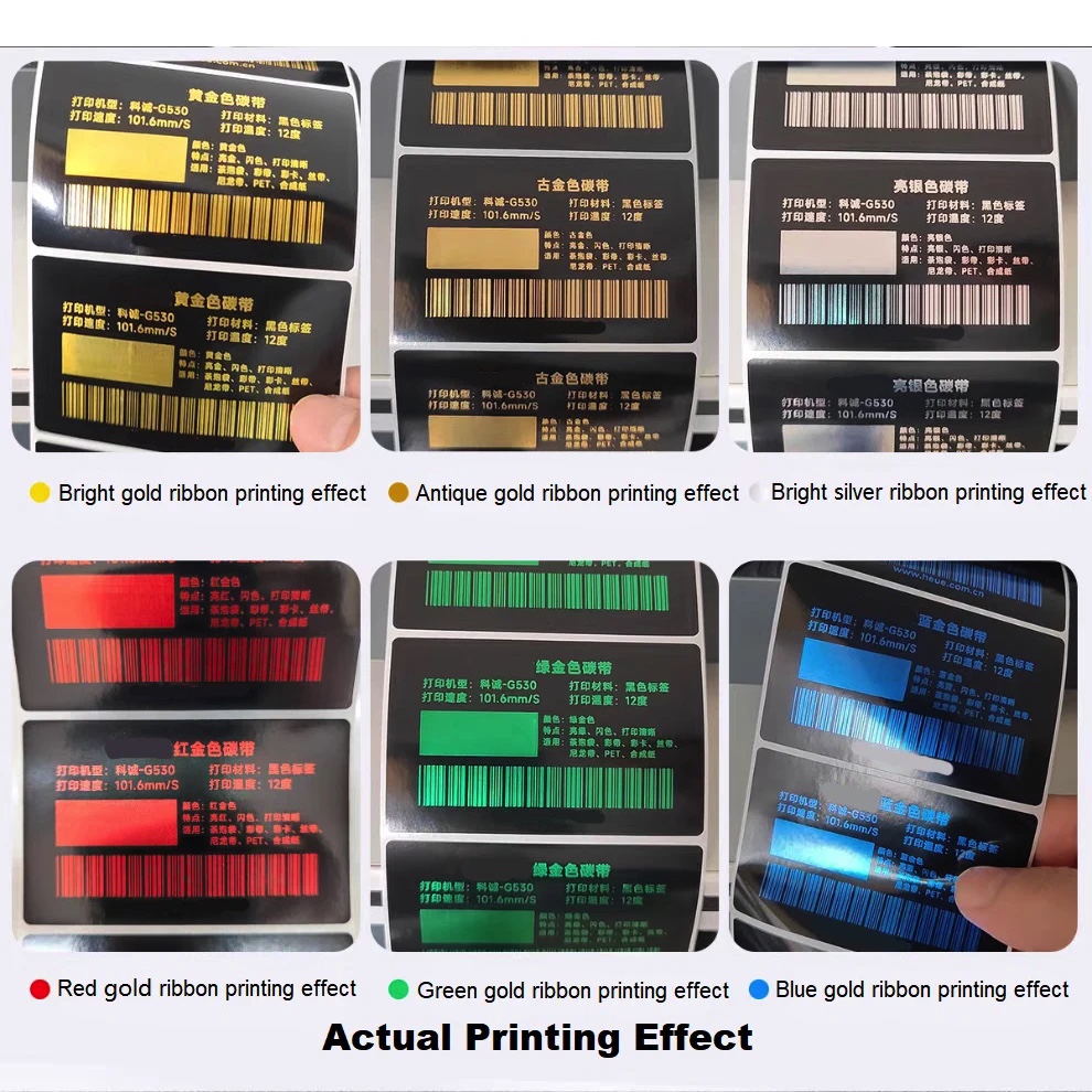 Color Golden Foil Resin Ribbon - مراجعة Transfer Paper Carbon وسعره