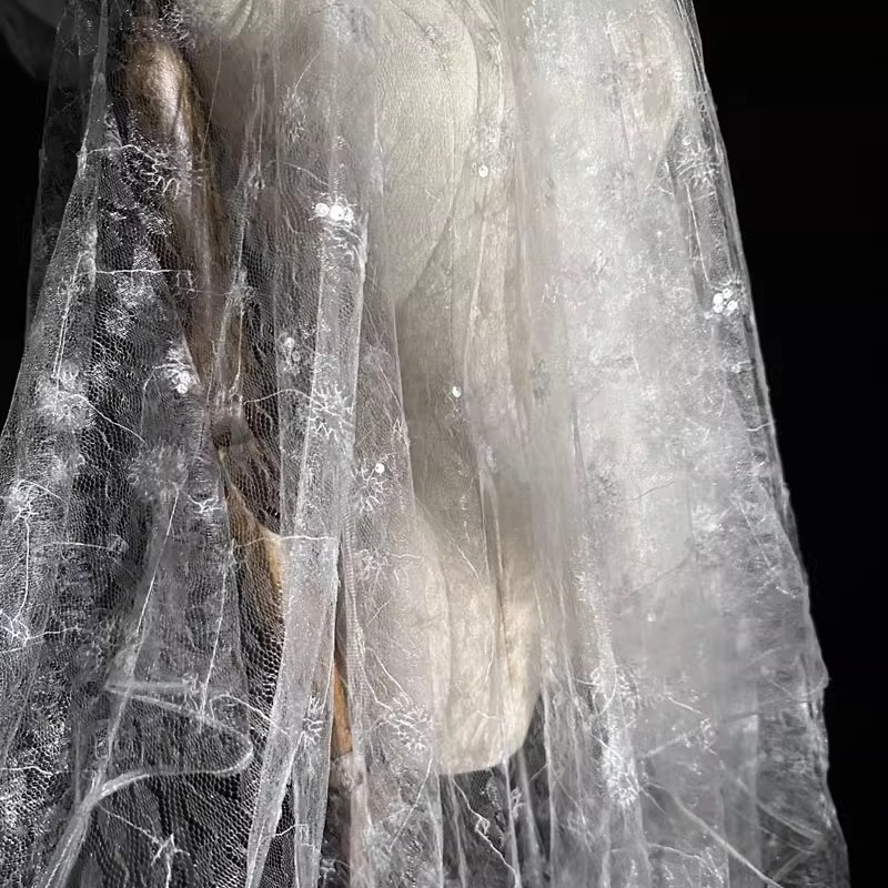 Lace Flower Embroidery Sequine - مراجعة Embroidery Net Dress وسعره