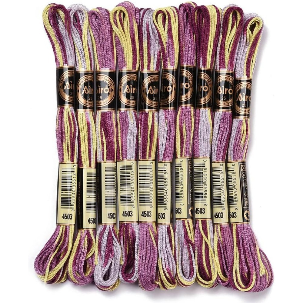 6 Strands Purple Variegated Em - مراجعة Embroidery Floss وسعره