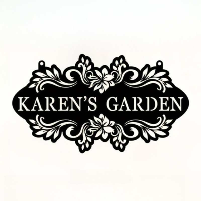 Custom Metal Art Sign with Nam - مراجعة Embroidery Writing وسعره