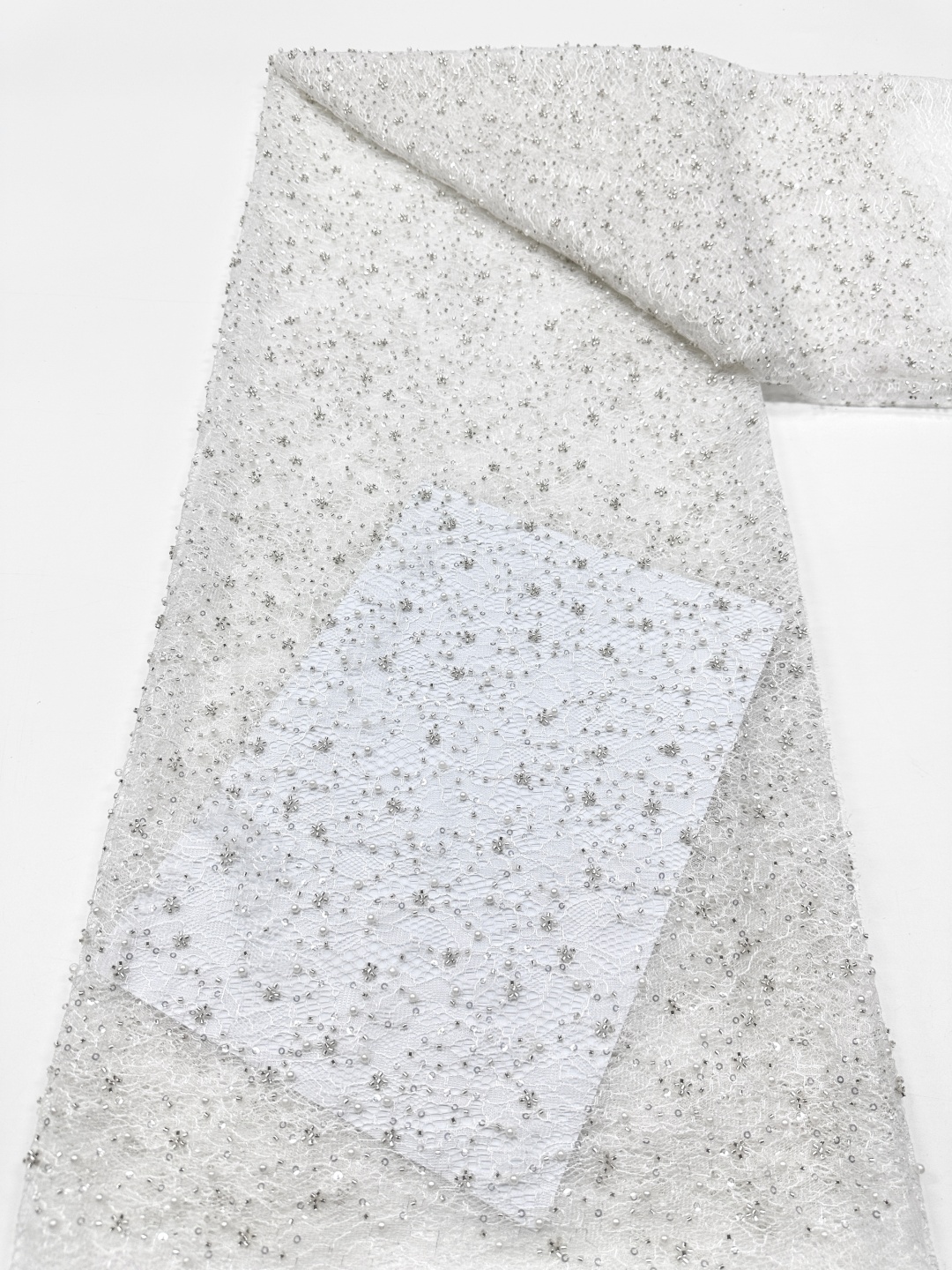 Luxury Sequins Lace Fabric 202 - مراجعة Embroidery Net Dress وسعره