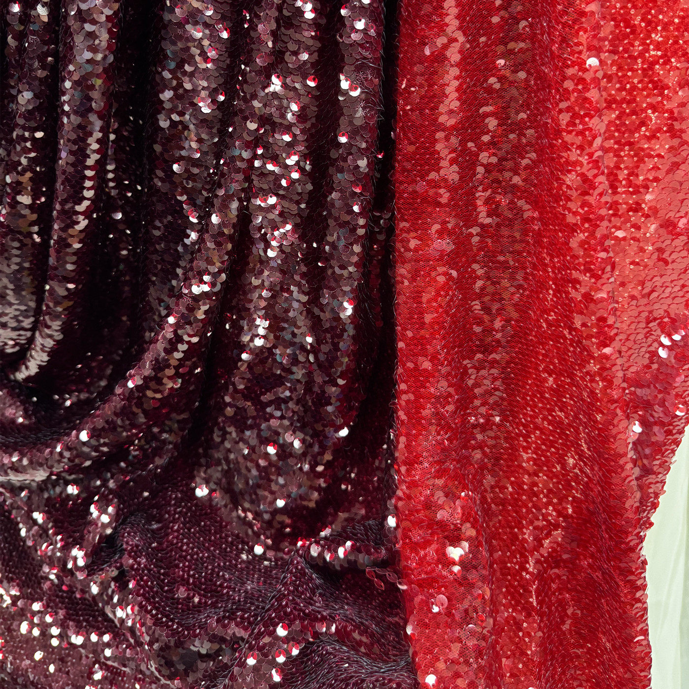 5mm Burgundy Full Sequin Embro - مراجعة Embroidery Net Dress وسعره