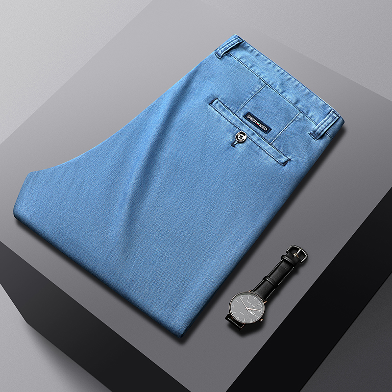 2026 New Spring Men's Light Bl - مراجعة Embroidery On Jeans وسعره
