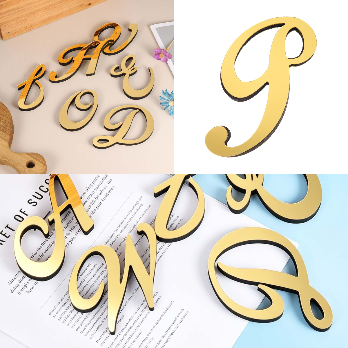1pc 4 Inch 3D Acrylic Alphabet - مراجعة Embroidery Writing وسعره