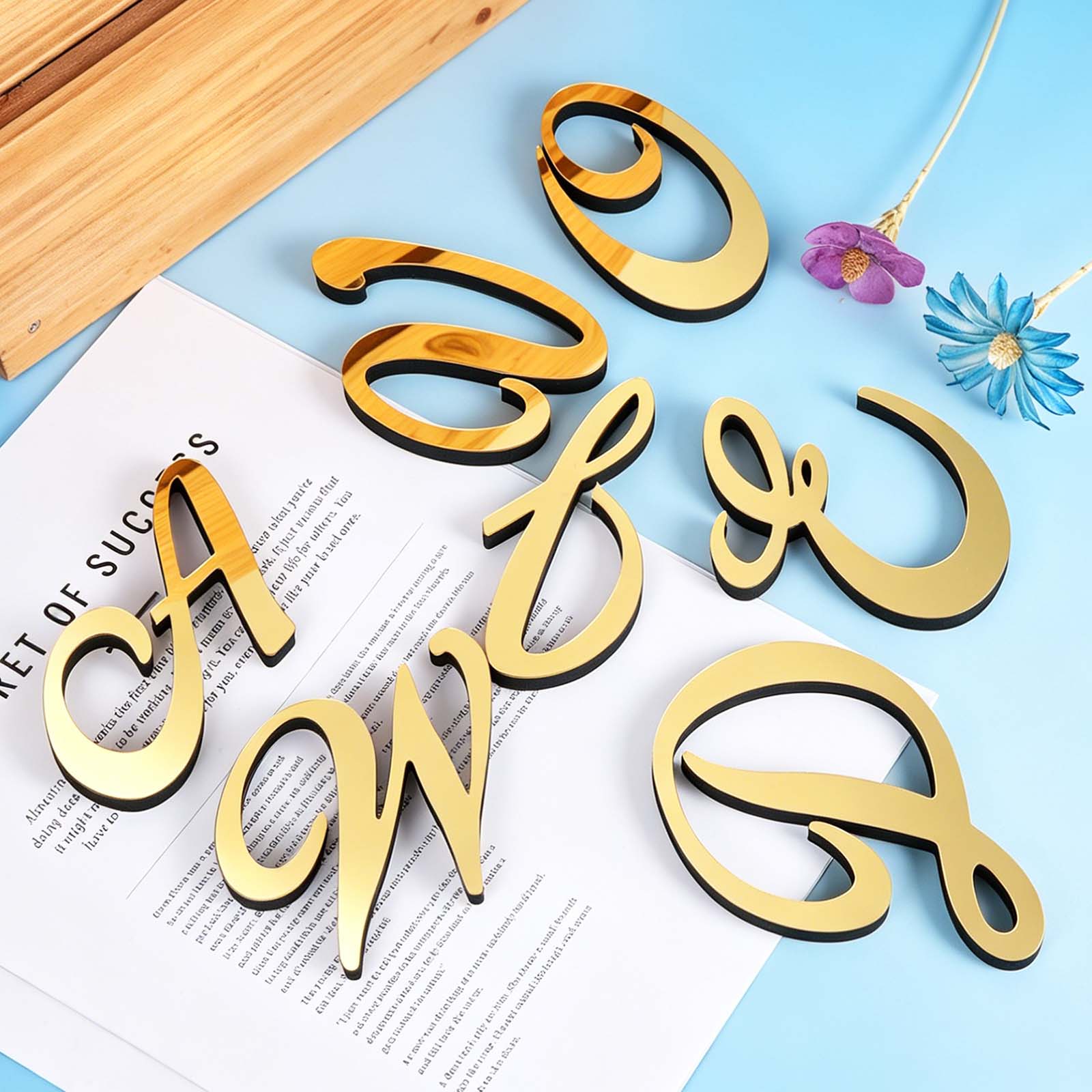 1pc 4 Inch 3D Acrylic Alphabet - مراجعة Embroidery Writing وسعره