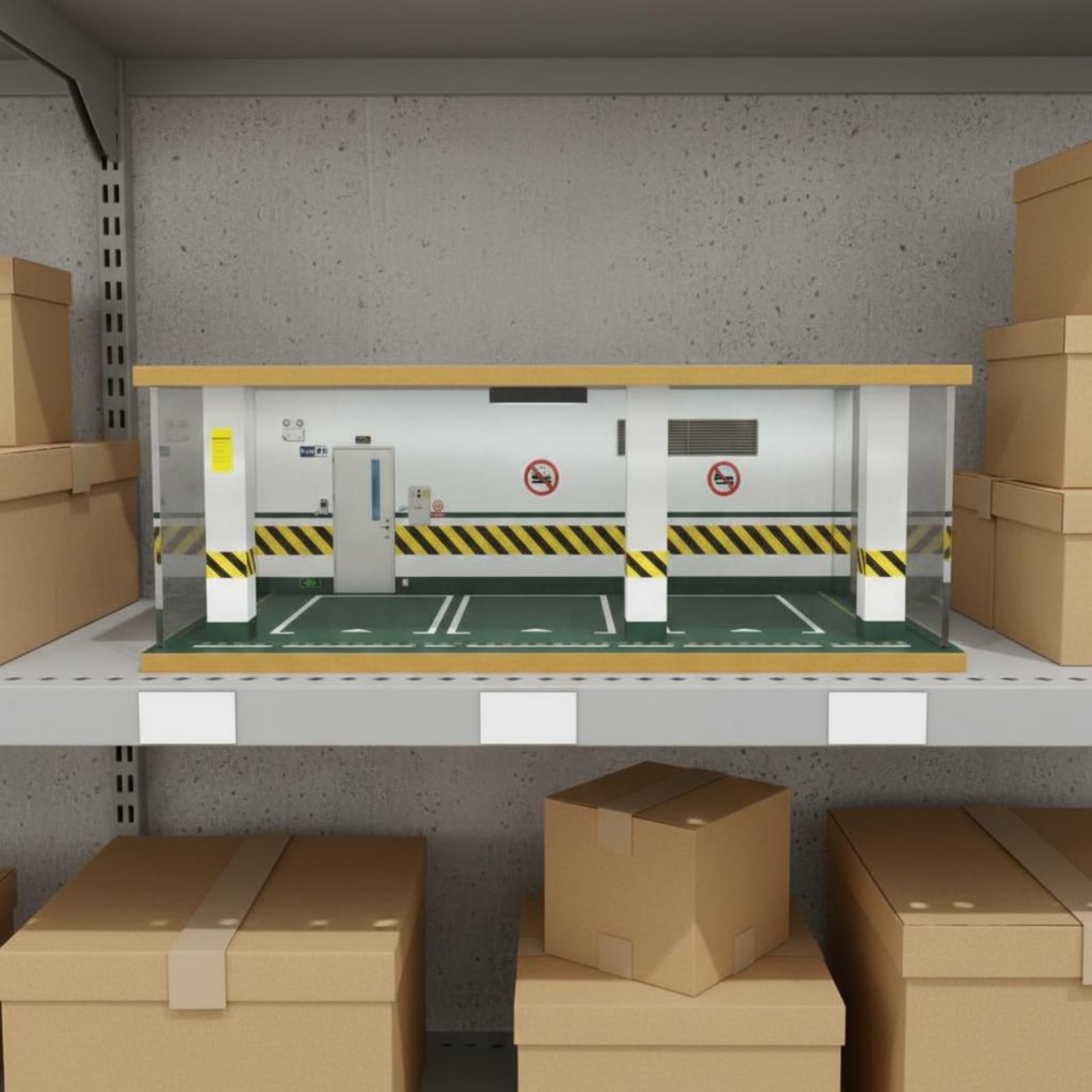 1:24 Scale Parking Garage Wood - مراجعة Frame Display Wood وسعره