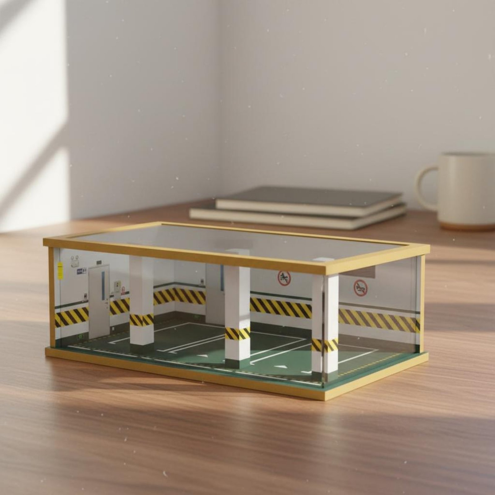 1:24 Scale Parking Garage Wood - مراجعة Frame Display Wood وسعره