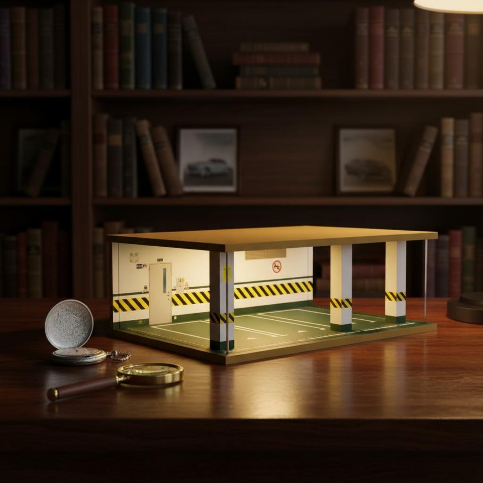 1:24 Scale Parking Garage Wood - مراجعة Frame Display Wood وسعره