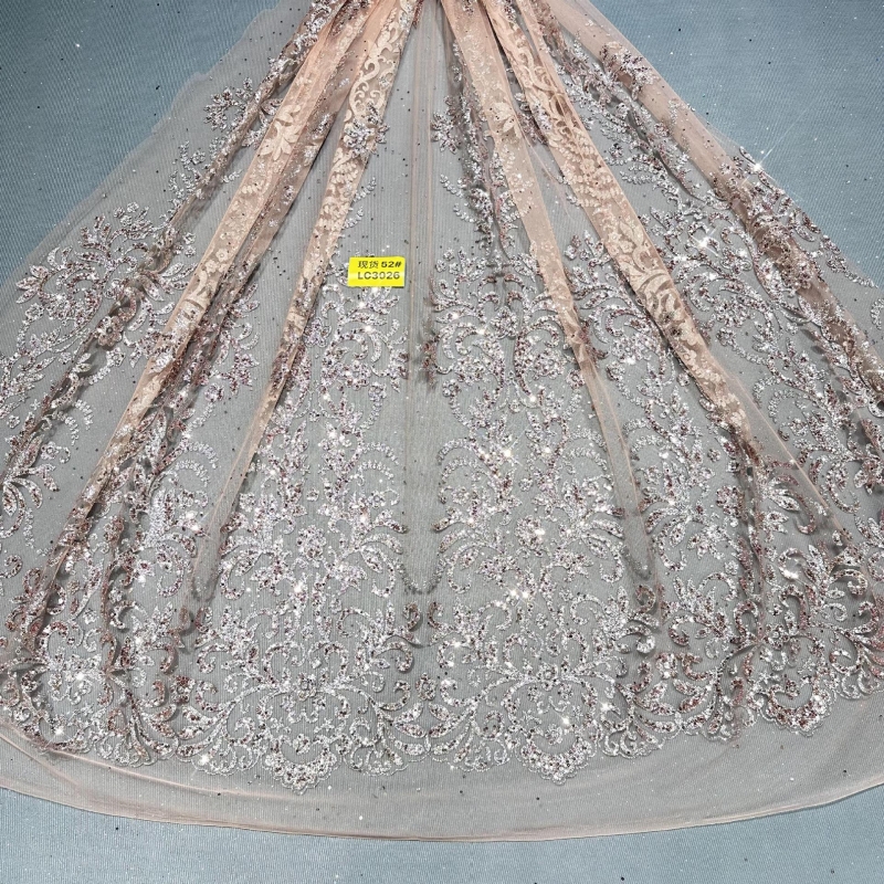 10 Yards Champagne Fadhion Des - مراجعة Embroidery Net Dress وسعره