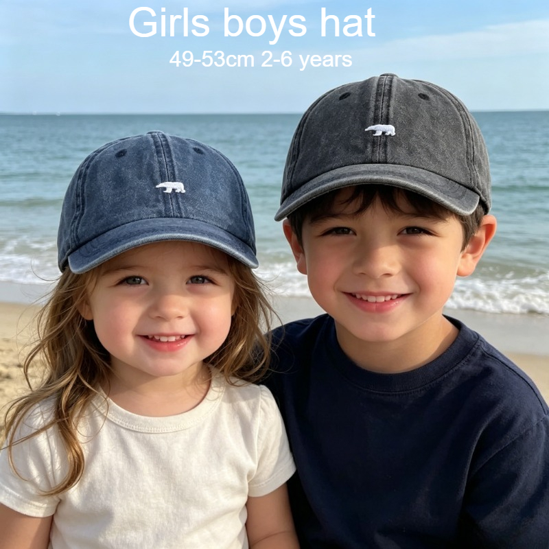 Kids Baseball Cap 49-53cm 2-6  - مراجعة Embroidery Cap وسعره