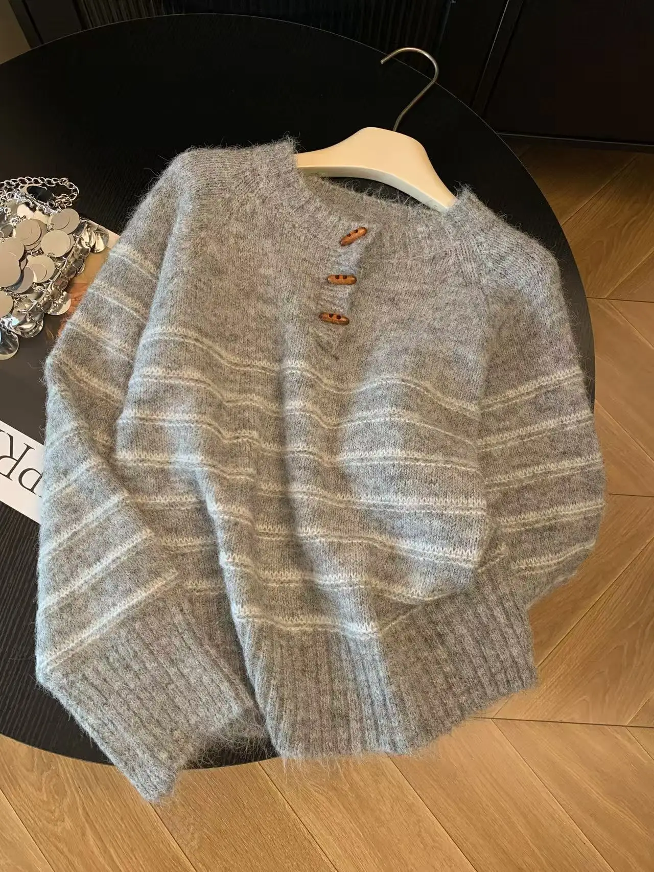 Autumn Winter Women's Striped  - مراجعة Embroidery Shirt وسعره